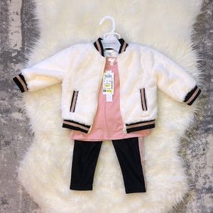 Tahari baby 3 piece winter outfit baby girl 18 m
